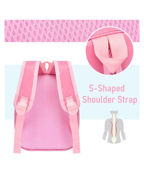 Back Image of Unicorn BackPack in Pink Color For kids