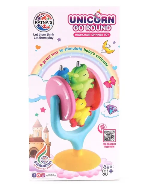 Unicorn Go Round Rattle - Multicolour - Image 6
