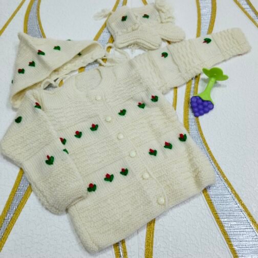 Hand Knitted Extra Soft Baby Wool - Cream